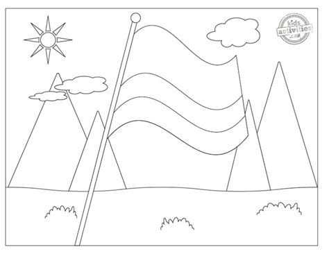 Bright And Cheery Colombia Flag Coloring Sheets Kids Activities Blog