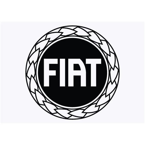 Fiat Badge Classic Adhesive Vinyl Sticker 2