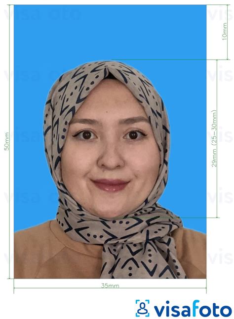 Malaysia passport photo 35x50 mm blue background size, tool, requirements