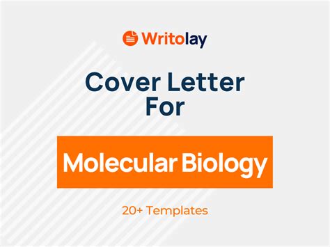 Molecular Biology Cover Letter Example Templates