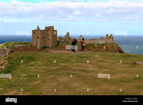 Dunnottar Castle Ruins Near Stonehaven Scotland Uk Stock Photo Alamy