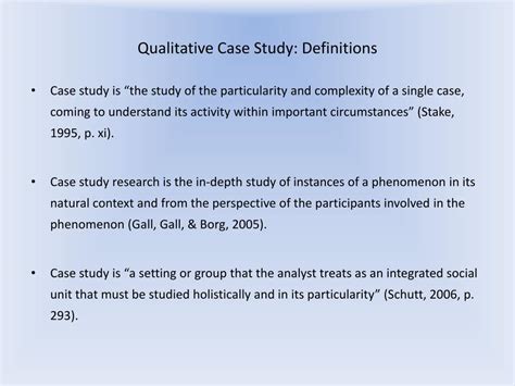 Case Study Method Of Qualitative Research