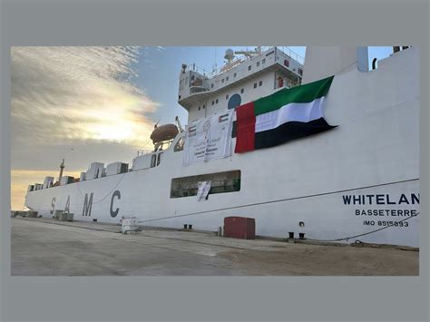 2nd Emirati Aid Ship Sets Sails From Fujairah Carrying 4544 Tonnes Of