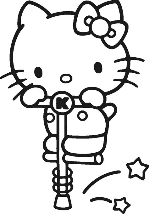 Download HELLO KITTY COLORING PAGES