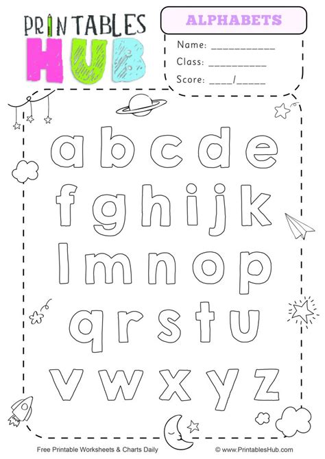 Free Printable Upper Case And Lower Case Alphabet Letters Charts Pdf