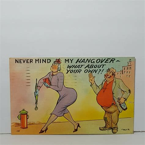 Vintage Comic Humor Postcard 1950s Other Unsorted Postcard Hippostcard