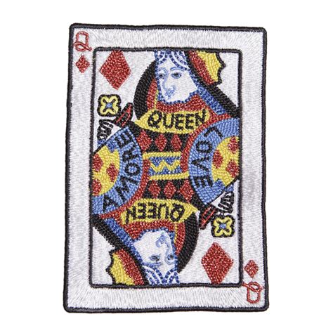 Playing Card Queen Fancy Applique Cstown