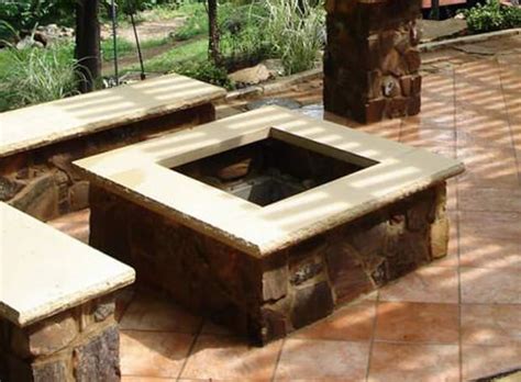 Square Outdoor Fire Pit Kit Easy Installation For Outdoor Entertaining