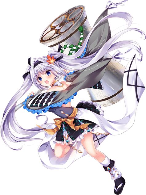Oshiro Projectre Silver Hair Artist Request Official Art O 1girl O Bare Shoulders