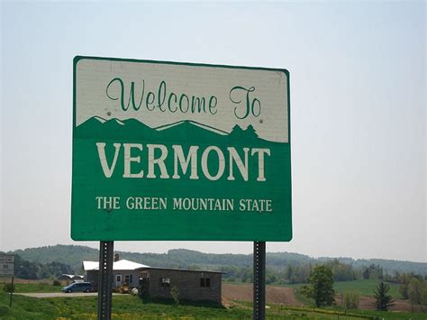 00718 Welcome To Vermont Sign State Signs City Sign Vermont