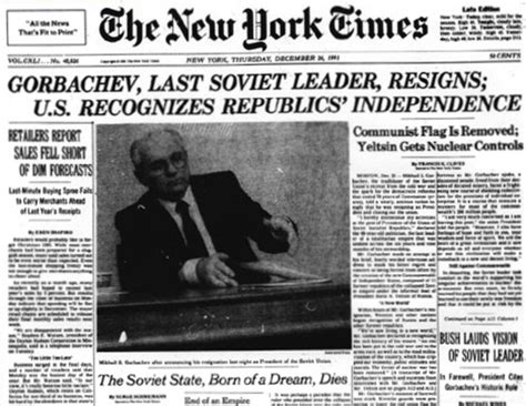 On 25 december 1991, the union of soviet socialist republics officially ceased to exist. The Collapse of the Soviet Union timeline | Timetoast ...