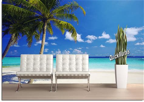 Tropical Ocean Peel And Stick Canvas Wall Mural Full Size Large Wall