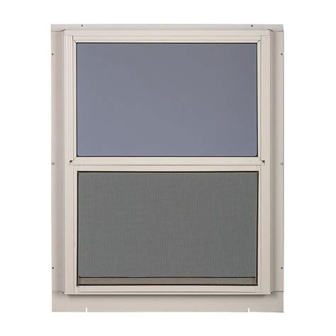Comfort Bilt Single Glazed Aluminum White Window Rough Opening 36 In