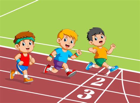 Child Racing Illustrations Royalty Free Vector Graphics And Clip Art