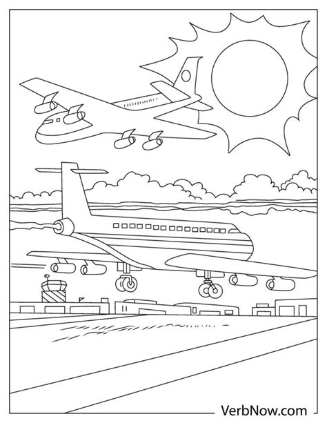 Free Airplane Coloring Pages And Book For Download Printable Pdf Verbnow