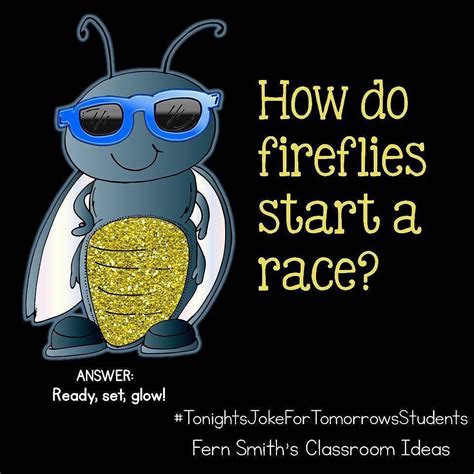 Tonights Joke For Tomorrows Students How Do Fireflies Start A Race