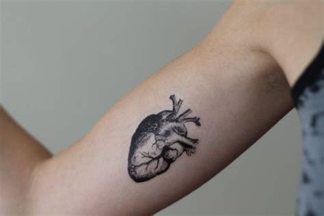 This Anatomical Heart Realistic Heart Tattoo Heart Temporary