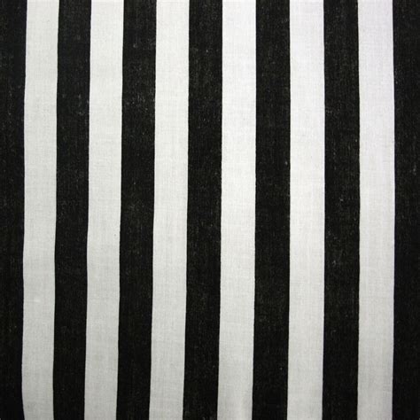 Black White Cotton Pirate Stripe Fabric Per Metre Ebay
