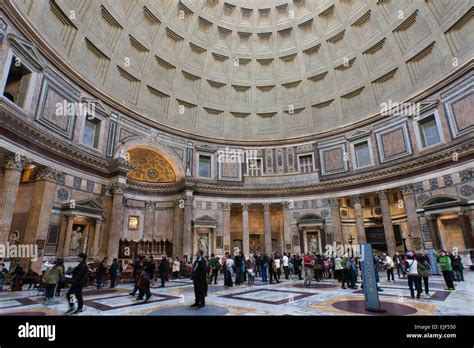 Inside The Pantheon In Rome Italy Stock Photo Alamy
