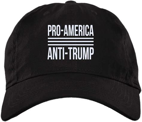 Pro America Anti Trump American Flag Election Day Twill Cap High Profile Snapback Hat One