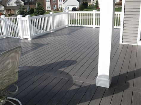Interior, exterior, spray paint, ceiling paint London Grey PVC Deck | Deck colors, Grey houses, House deck