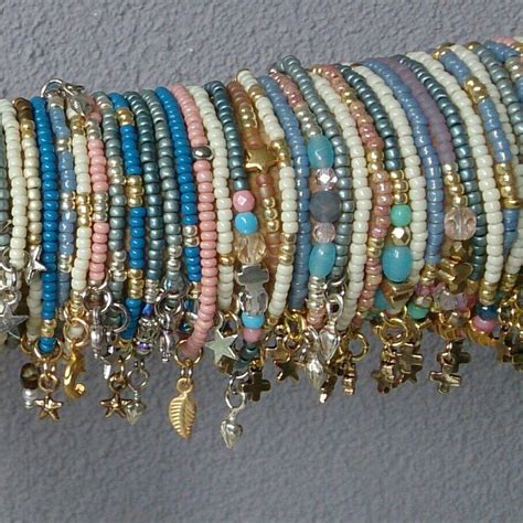 Diy elegant pearl beaded bracelet, beaded bracelet with blue pearls and white pearls 手作珍珠串珠手链. 936 best Stretch Bracelets images on Pinterest | Jewelry ...