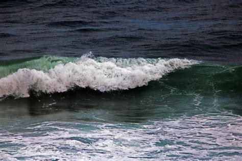 Surf On A Breaking Wave Approaching Free Stock Photo Public Domain
