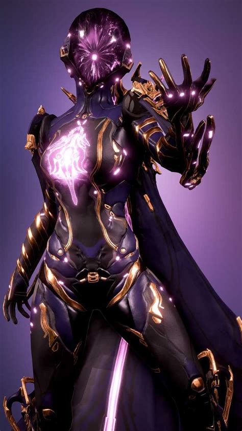 Mag is a warframe who uses magnetic powers to manipulate and harm her enemies and use her magnetism to bend situations to her favor. Violet Sorceress Mag - Warframe - Imgur | Fantasy character design, Warframe art, Female armor