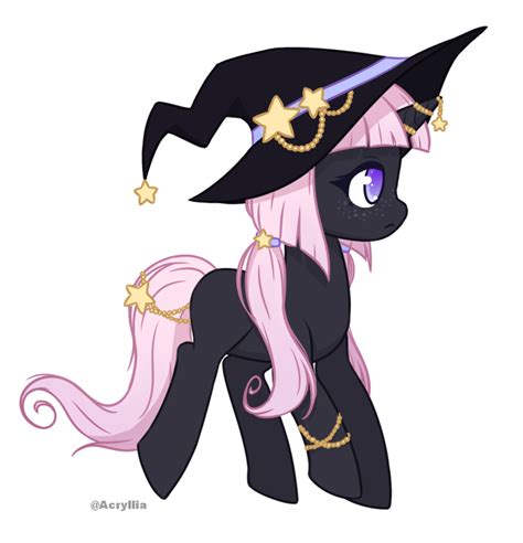 Closed Pony Adopt Halloween Day 19 Witch By Acrylliav My Little