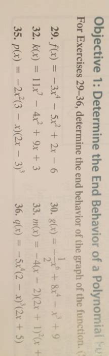 Maybe you would like to learn more about one of these? Solved: Determine The End Behavior Of A Polynomial For Exe ...