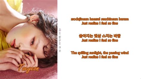 찢어진 종잇조각에담아낸 나의 진심에선명해져 somethin' bout you. Taeyeon - Feel So Fine (Rom-Han-Eng Lyrics) - YouTube