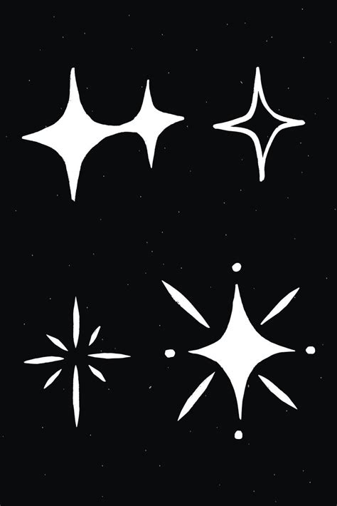 Drawing Clipart Sparkling Stars Underarmor Logo Galactic Aesthetic