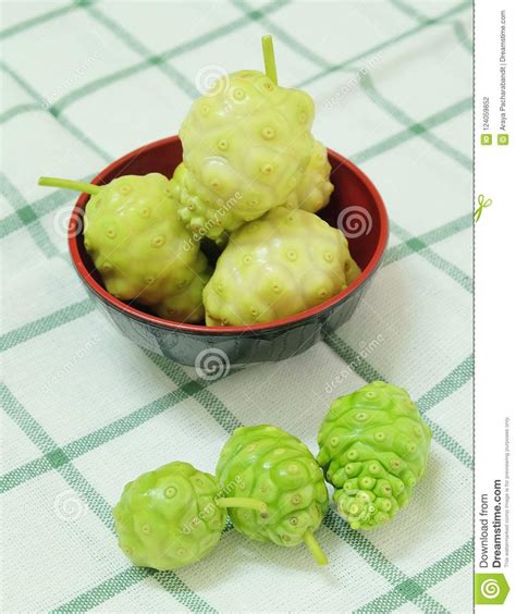 Pile Of Green Noni Or Morinda Citrifolia Fruits Stock Photo Image Of