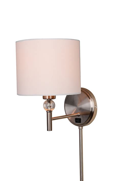Maybe you would like to learn more about one of these? Home Decorators Collection 1-Light 60W Brushed Nickel Plug ...