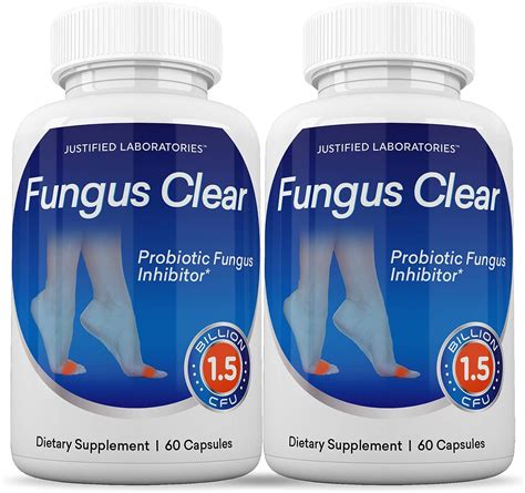 2 Pack Fungus Clear Pills 15 Billion Cfu Probiotic