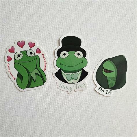 Kermit The Frog Stickers Etsy