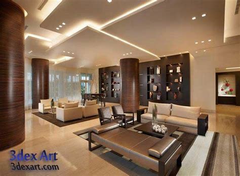 With this material you can embody any imagination of the designer, it looks neat and attractive. Latest false ceiling designs for living room and hall 2019