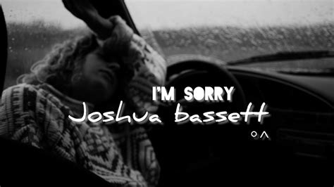 Joshua Bassett Im Sorry Lyrics Youtube