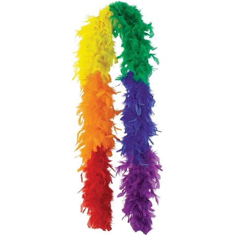 Rainbow Feather Boa 72in Party City