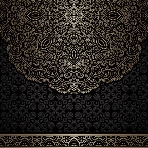 Certain types of flowers or plants. Arabesque Floral Pattern Wallpaper Background, Retro ...
