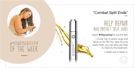 Monatbeautytip Of The Week Help Repair And Protect Split Ends With Rejuveniqe Beauty