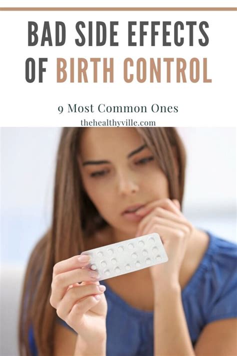 Bad Side Effects Of Birth Control 9 Most Common Ones