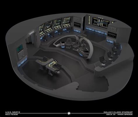 Artstation Uss Nimitz Bridge Tadeo Doria Spaceship Concept