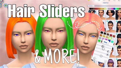 Sims 4 Hair Slider Mod Youtube
