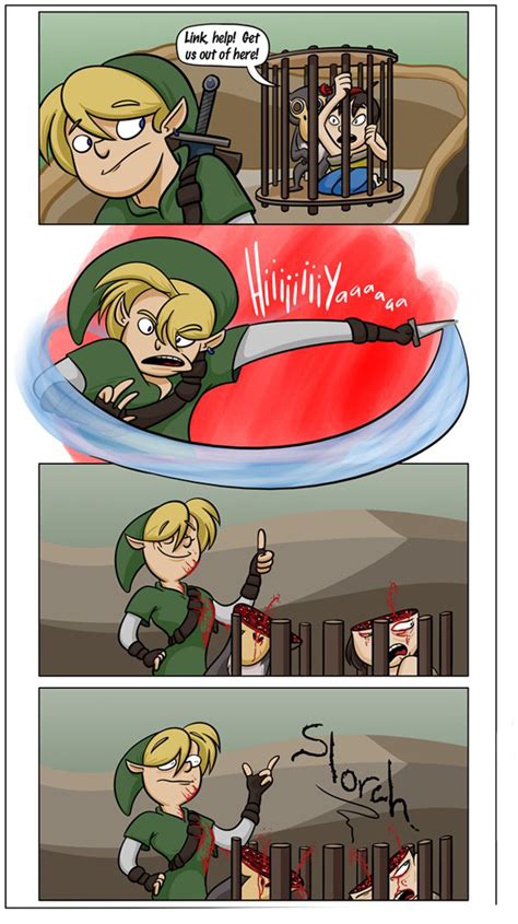 Link Help Get Us Out Of Here Legend Of Zelda Corpseruncomics