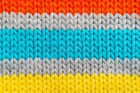 Striped Colorful Knit Texture Stock Image Image Of Colorful Fabric