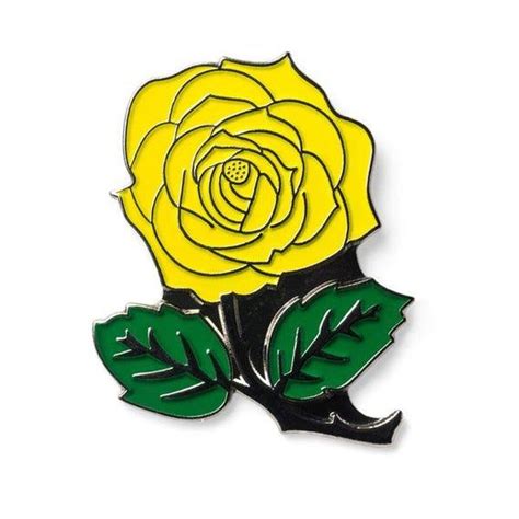 Yellow Rose Flower Love Symbol Lapel Badge Hat Enamel Pin Yellow