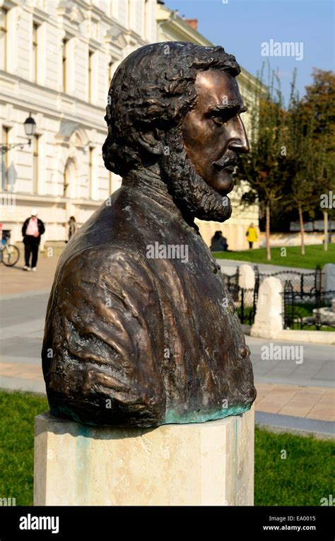 Bust Of Szechenyi Istvan In Front Of A Governmental Building Pecs