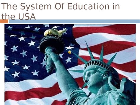 Презентация Education In Usa
