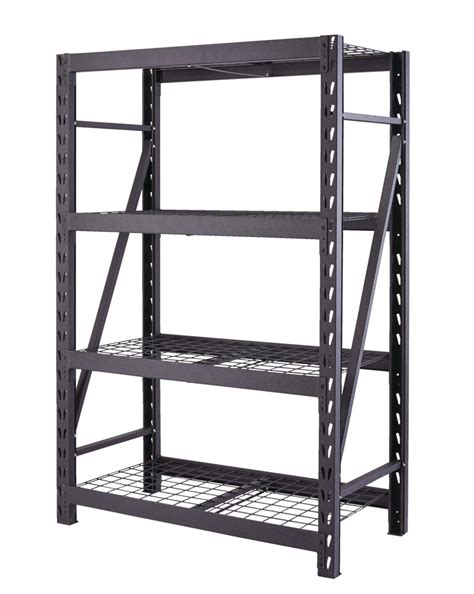 Maximum Adjustable 4 Shelf Heavy Duty Steel Metal Storage Rack